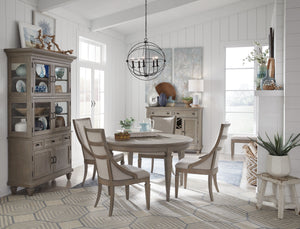Lancaster - Bench With Upholstered Seat - Dovetail Gray