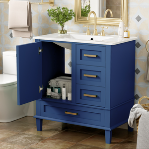 30" Bathroom Vanity with Sink Combo Set