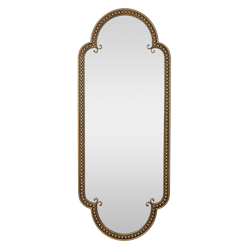 Scalloped Oval Wall Mirror, Vintage
