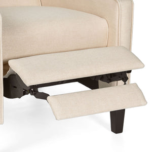 Minimalist Design Fabric Push Back Chair