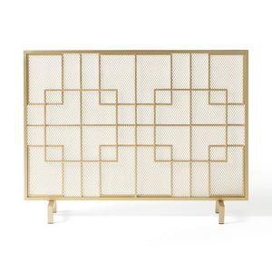 Dorothy Modern Single Panel Iron Fire Screen