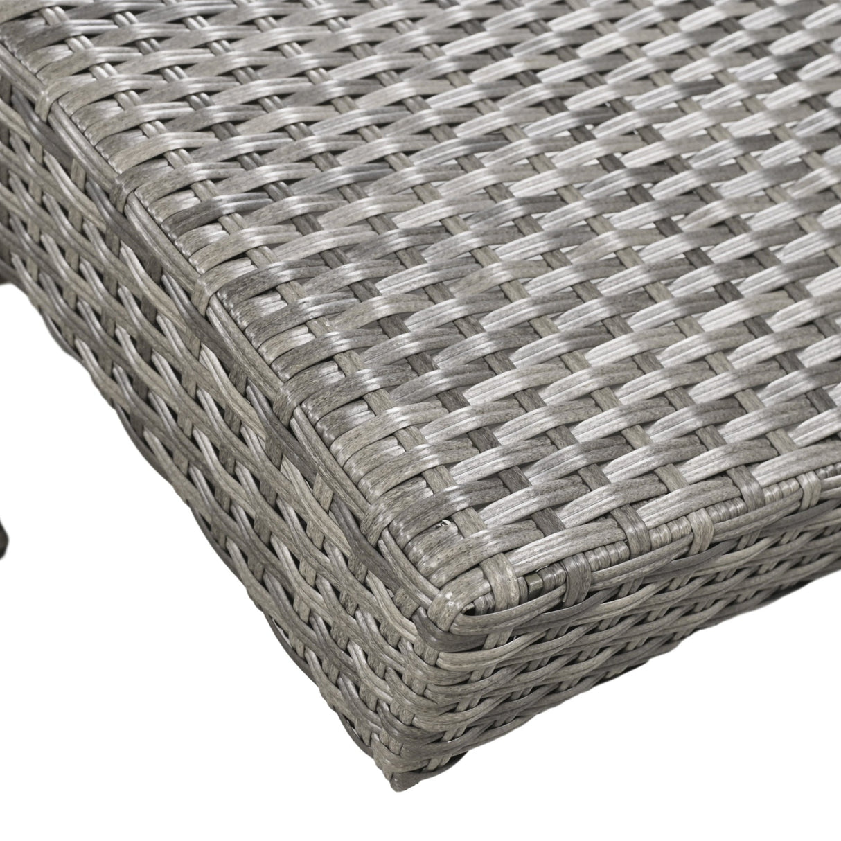 K&K 80'' Outdoor Wicker Chaise Lounge Chairs Set of 2