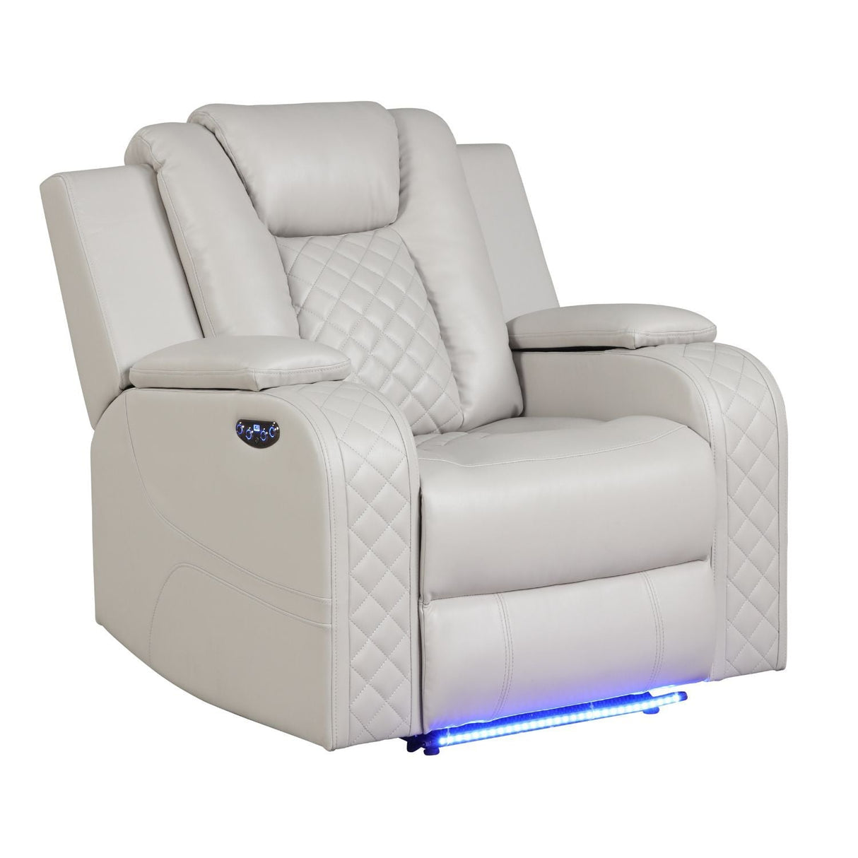 Benz - LED & Power Recliner With Adjustable Headrests And Ambient LED Lighting