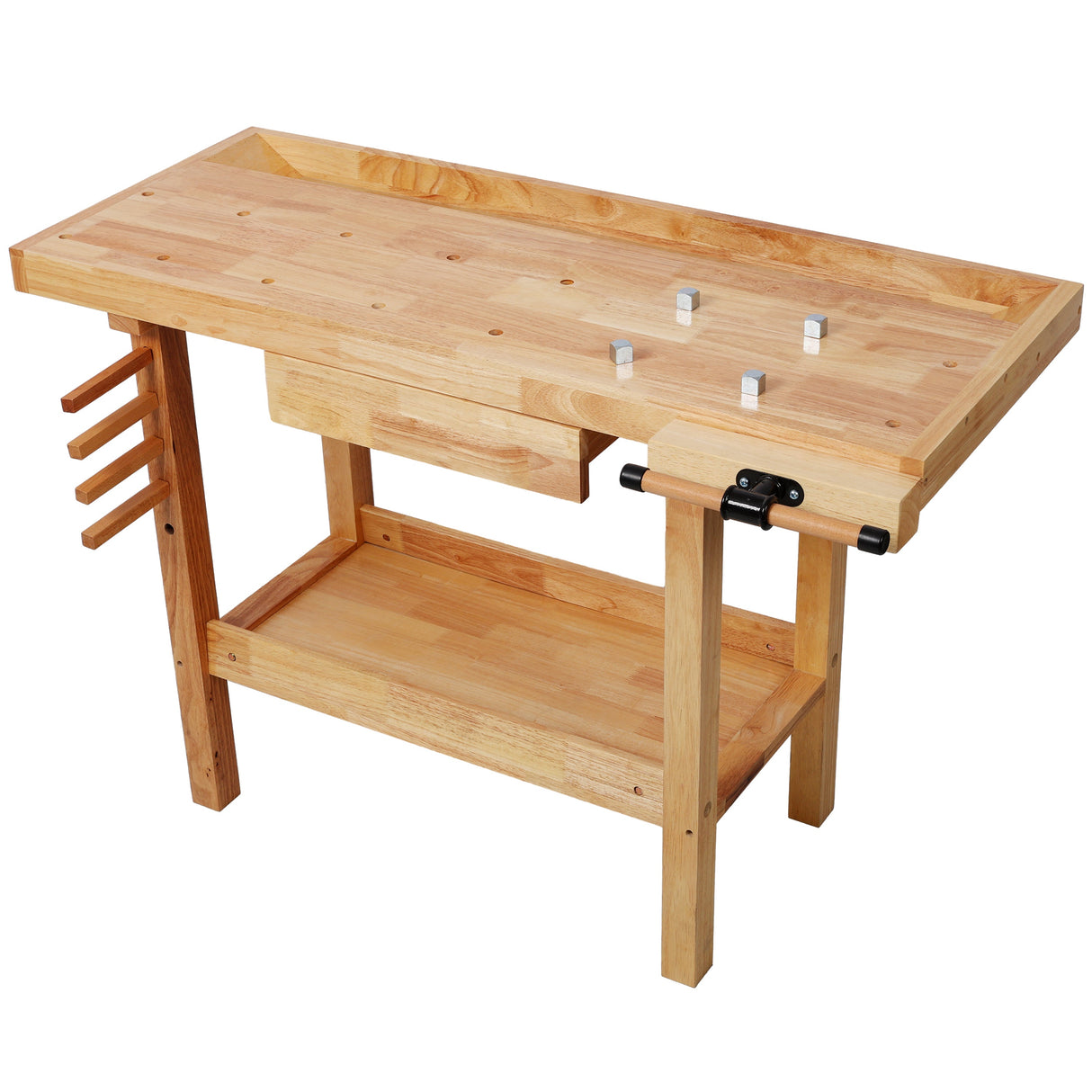 48" Heavy Duty Wood Workbench with Storage