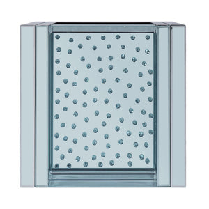 Nysa - 24" End Table - Mirrored & Faux Crystals