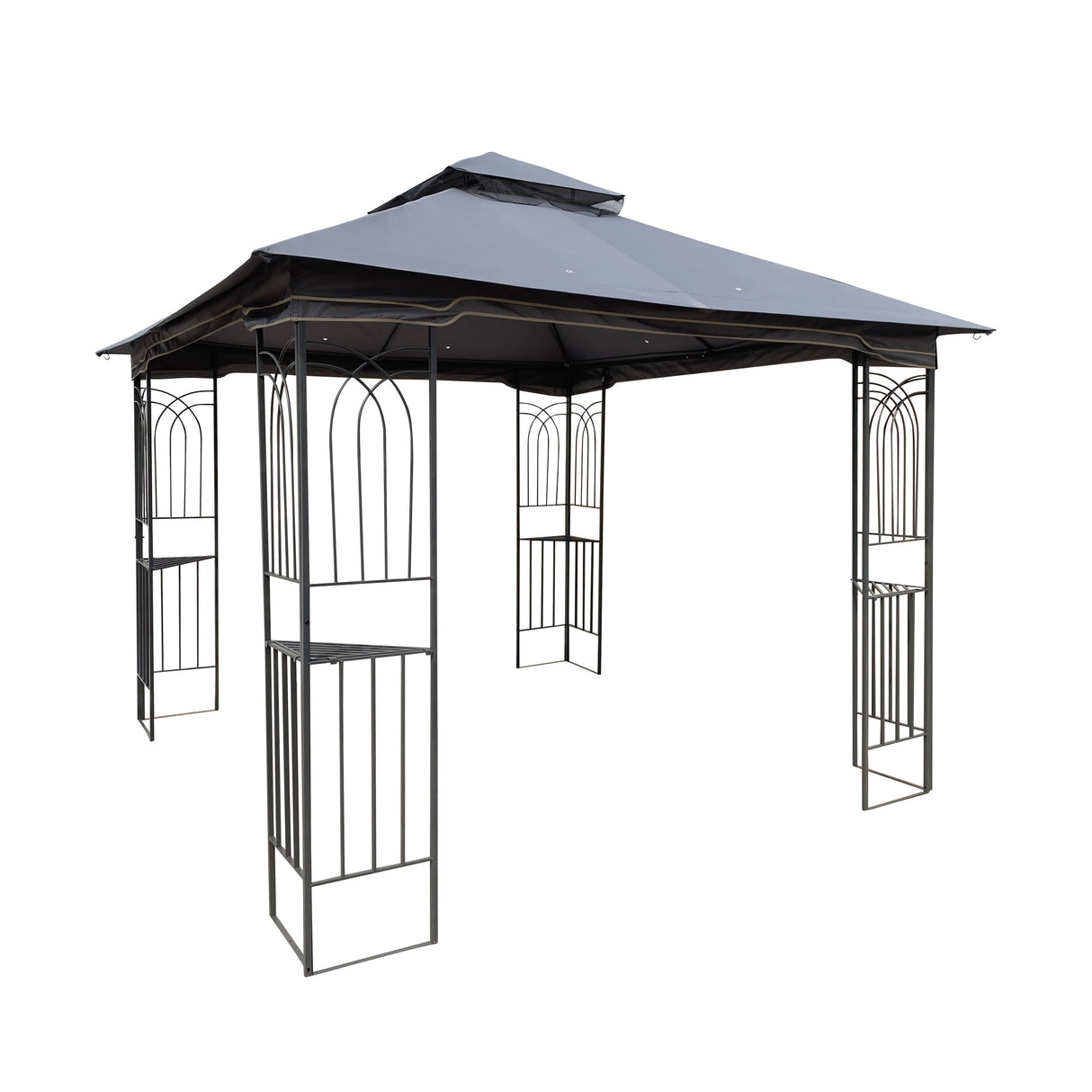 Gazebo tent with double roof & mosquito net