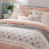 9 Piece Cotton Percale Comforter Set Blush