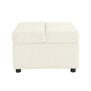 Twin Size Folding Ottoman Sleeper Bed With Mattress Convertible Guest Bed