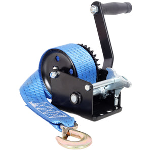 800LBS Hand Winch With 19.6FT Strap