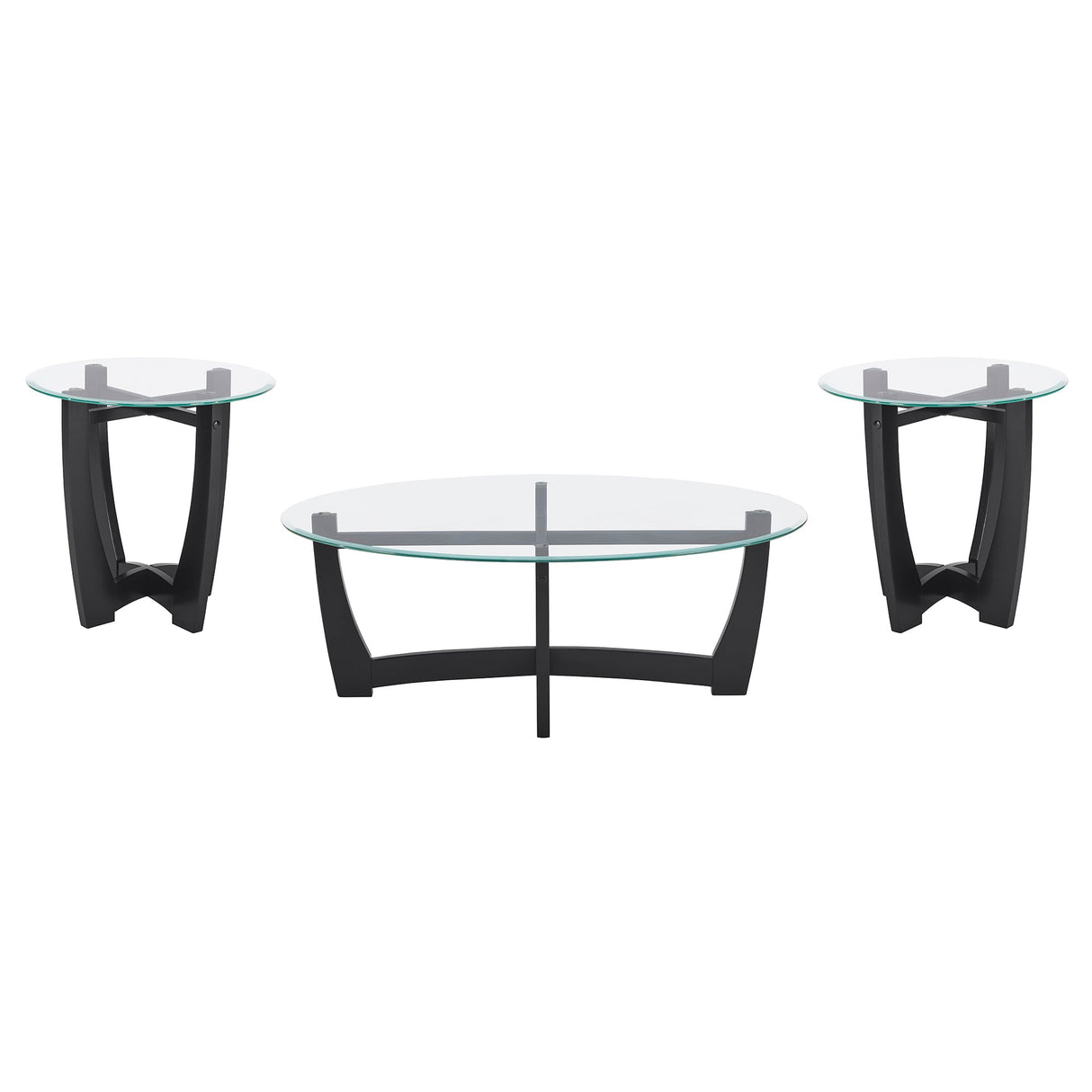 23.5 Inch Round Glass Coffee Table