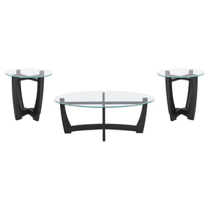 23.5 Inch Round Glass Coffee Table