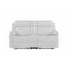 Blanche - Console Reclining Loveseat With LED Lights And Speakers