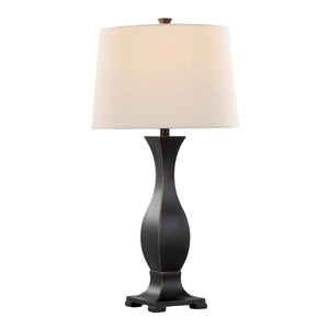 Riley 29" Contemporary Polyresin Table Lamp Set in Oil Rubbed Bronze