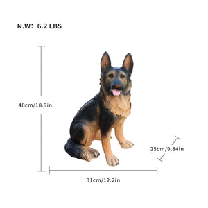 Outdoor Dog Statues German Shepherd Dog Statue for Garden
