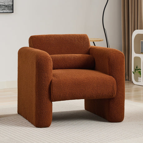 Marlowe Modern Sherpa Upholstered Comfy Reading Accent Chair