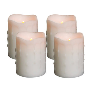 LED-Dripping-Wax-Pillar-Candles-(Set-of-4)-Candles
