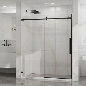 Frameless Tub Sliding Shower Door With Easy Clean Coating