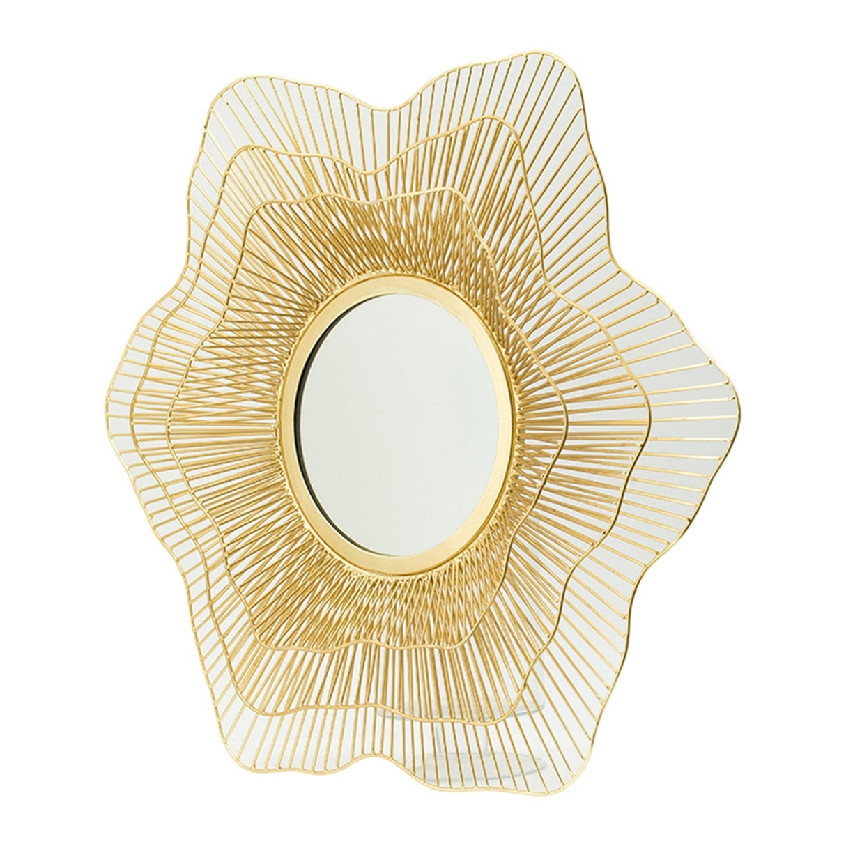 D27x2.4' Metal Mirror, Wall Mounted Mirror Home Decor for Bathroom Living Room
