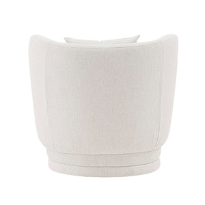 Weave - Accent Chair With Pillow, Comfortable Seating For Living Room - Cream