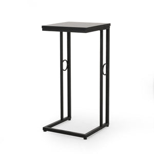 Essex Set of 2 Modern Black Metal End Tables