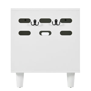 Furniture Style Cat Cabinet Cream White Cat Litter Box