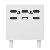 Furniture Style Cat Cabinet Cream White Cat Litter Box