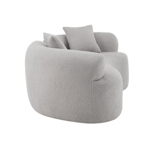 Modern Curved Loveseat