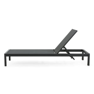 Outdoor Patio Chaise Lounge With 5 Reclining Positions