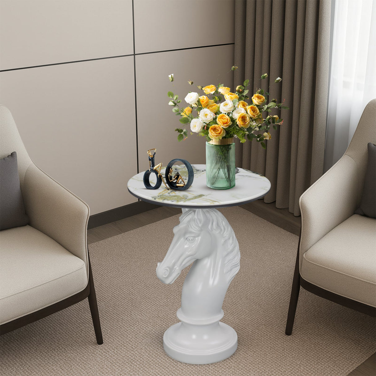 Horse Head Accent Table