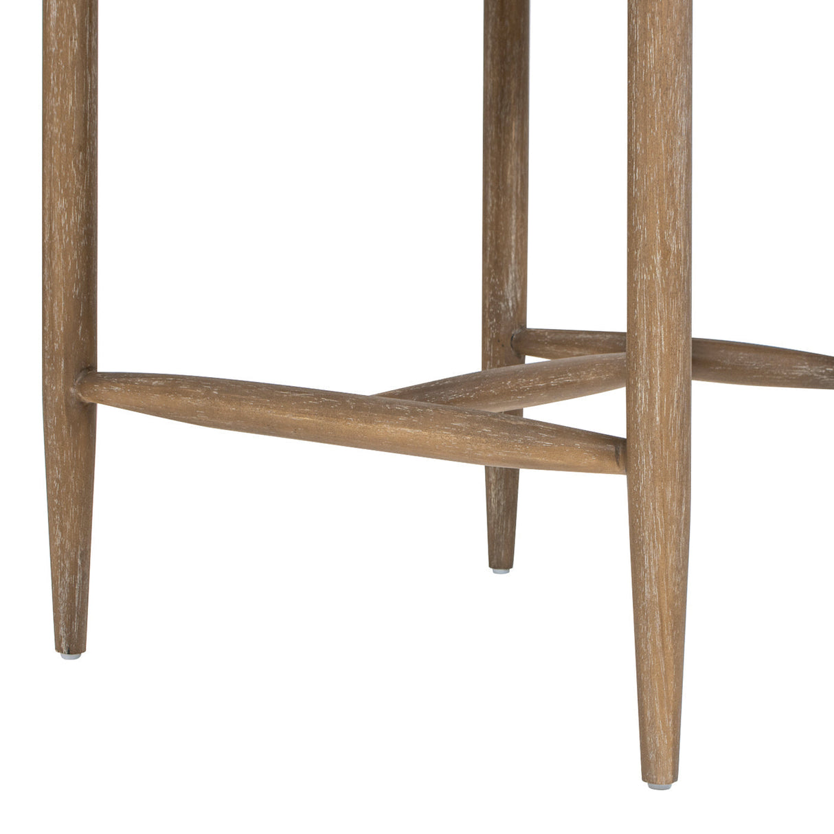 Artemis 26' Mixed Material Upholstered Counter Stool, Warm White Chenille