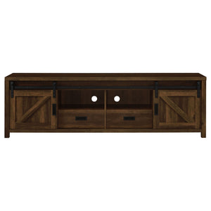 Madra 2-door Engineered Wood 79-inch TV Stand Dark Pine