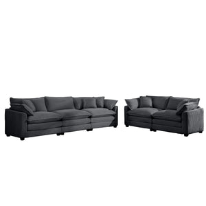 Elegant Oversized Sectional Sofa Set With Deep Seats And Flexible Layout