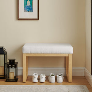 Shoe-Changing Bench with Cushioned Seat