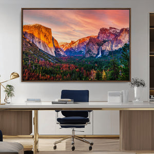 Yosemite Nal Park Wall Art Landscape Canvas Print El Capitan