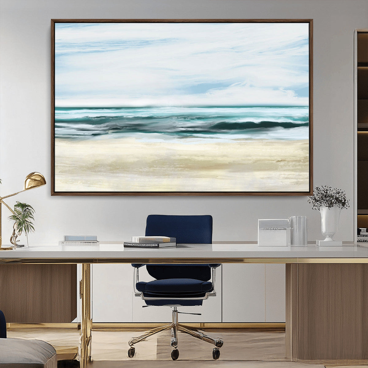 Ocean Abstract Wall Art Canvas Print