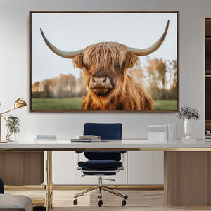 Highland Cow Animal Scottish Cattle Art Print Farmhouse Wall