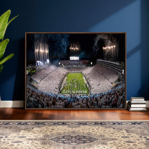 Penn State Football Wall Art Canvas Print – Framed Stadium