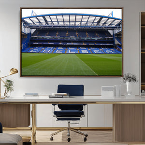 Chelsea FC Soccer Team Print - Stamford Bridge Stadium Wall