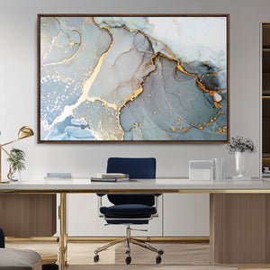 Large Abstract Marble Wall Art Canvas Print for Living Room