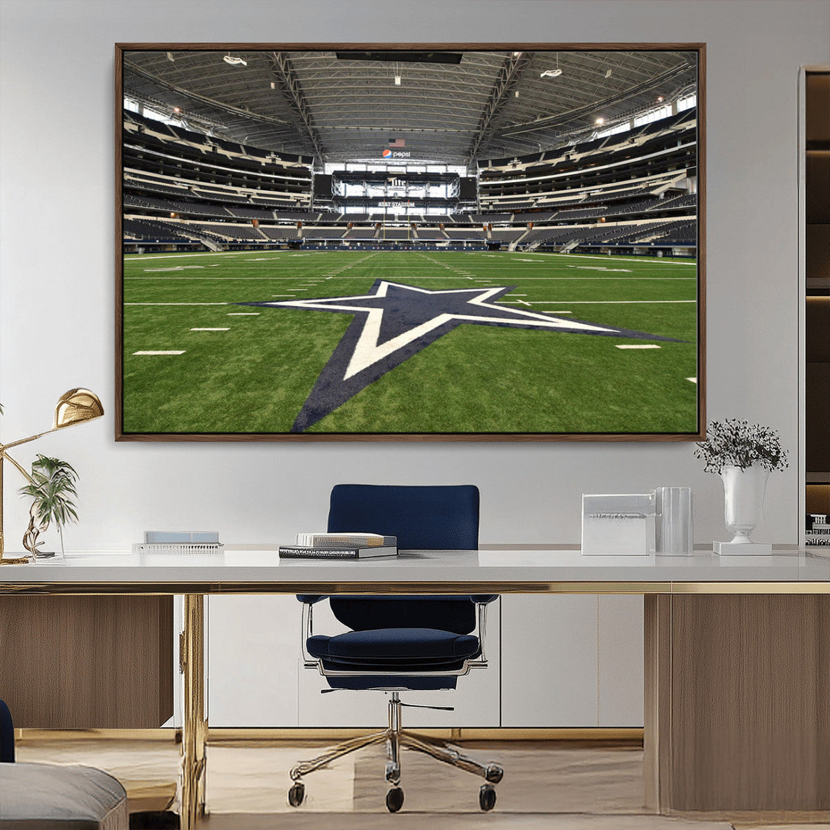 Dallas Cowboys Football Team Print - Arlington AT&T Stadium