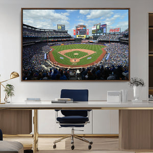 New York Mets Baseball Team Print - Citi Field Stadium Wall