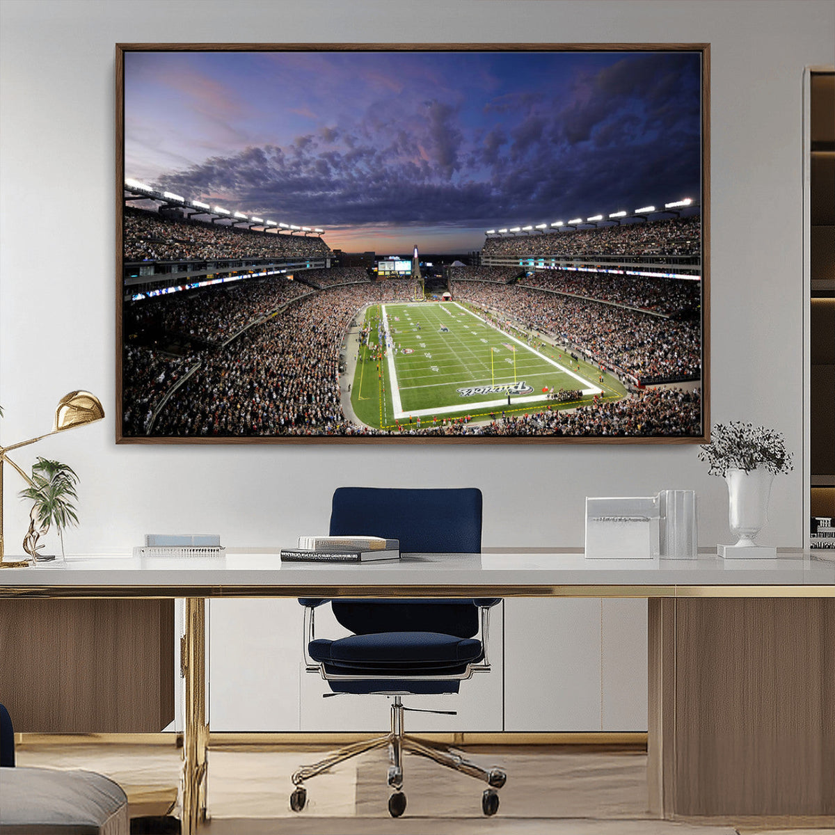 New England Patriots Football Team Print - Foxborough