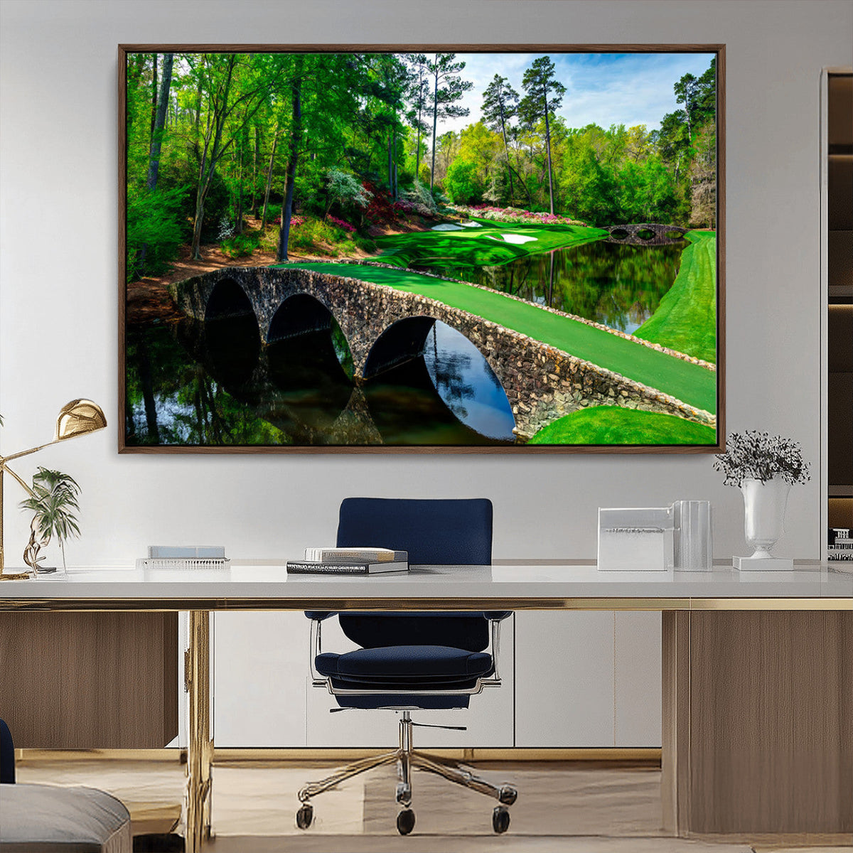 Augusta National Golf Club Wall Art - Panoramic Bridge &
