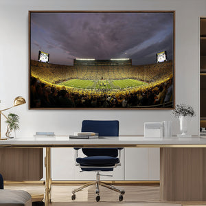Michigan Wolverines Print - Michigan Stadium Wall Art Canvas