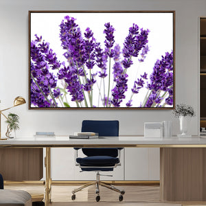 Lavender Flower Wall Art Canvas Print