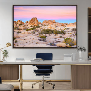 Vibrant Sunset Sky Wall Art Canvas Print – Framed Joshua