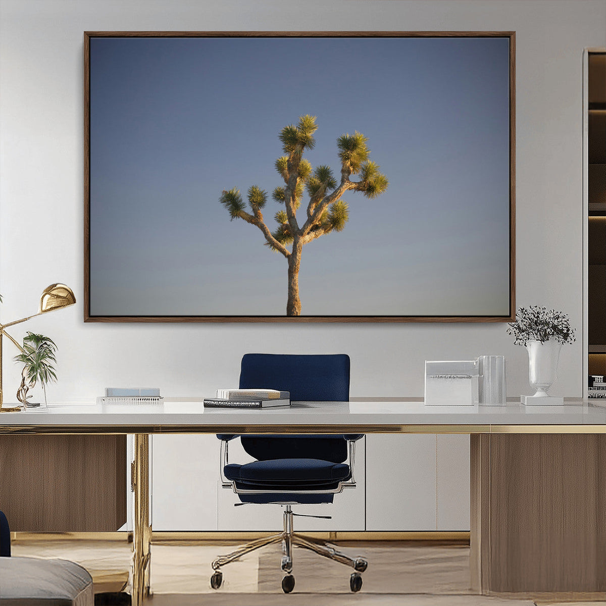 Joshua Tree Wall Art Canvas Print – Framed Southwestern