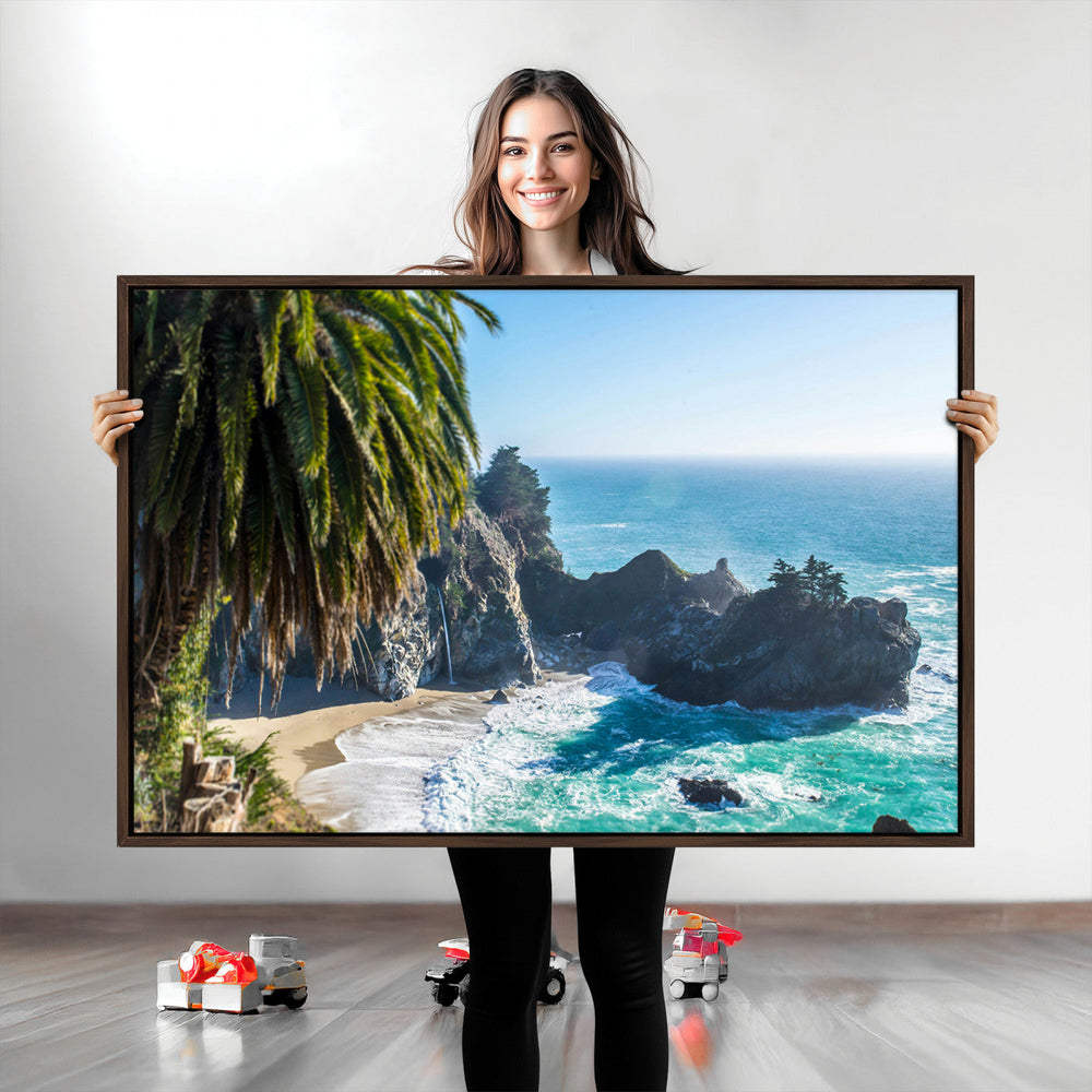 Big Sur Wall Art Canvas Print – Framed California Coastline