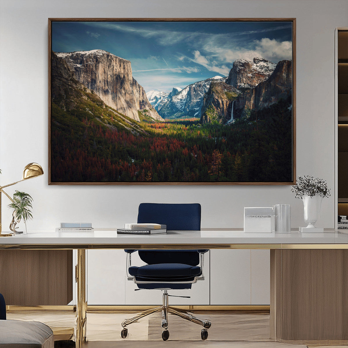 Yosemite National Wall Art Canvas Print – Framed Mountain