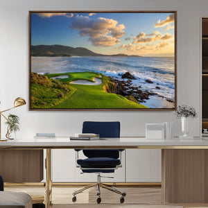 Pebble Beach Golf Links Wall Art Canvas Print – Iconic